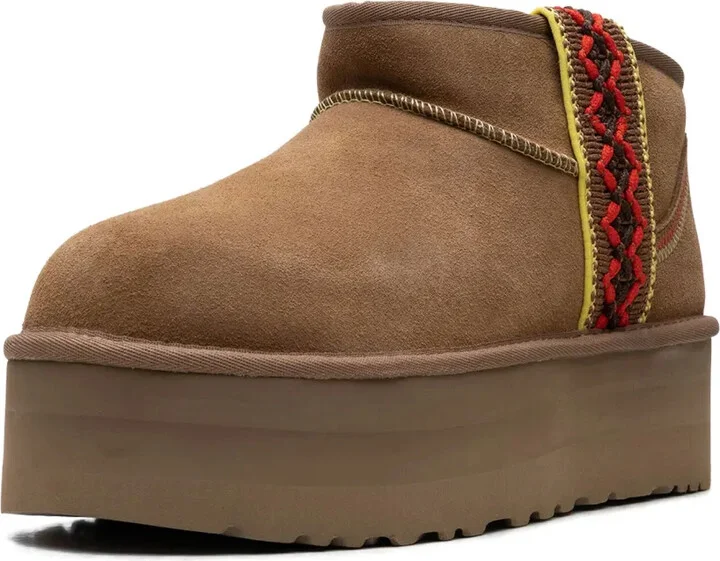 Classic Ultra Mini Braid platform "Chestnut" boots - Image 4
