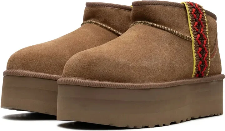 Classic Ultra Mini Braid platform "Chestnut" boots - Image 5