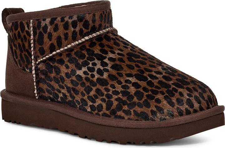 Classic Ultra Mini Caspian Genuine Calf Hair Bootie