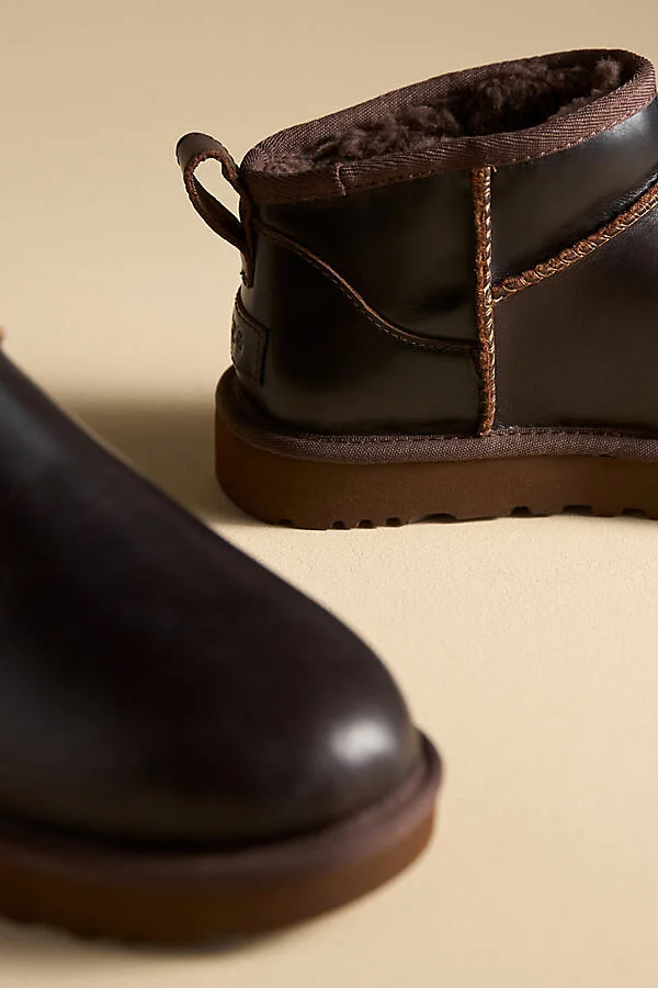 Classic Ultra Mini Leather Boots - Image 3