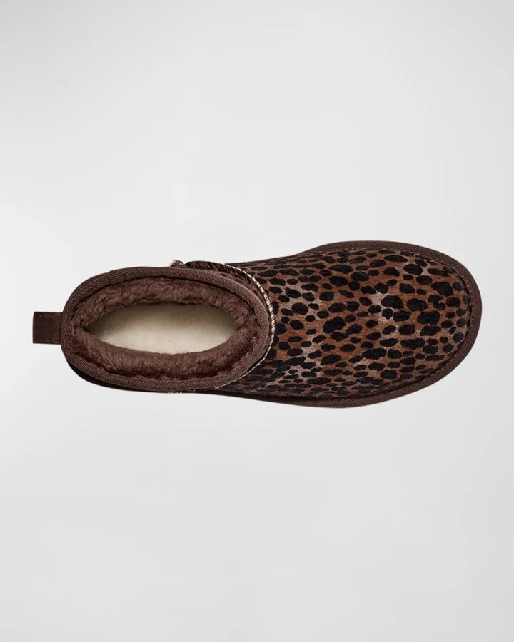 Classic Ultra Mini Leopard Ankle Boots - Image 4