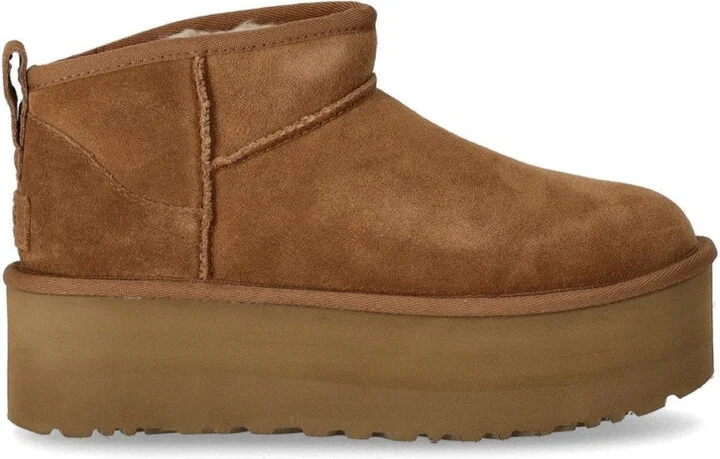 Classic Ultra Mini Platform Chestnut Boot