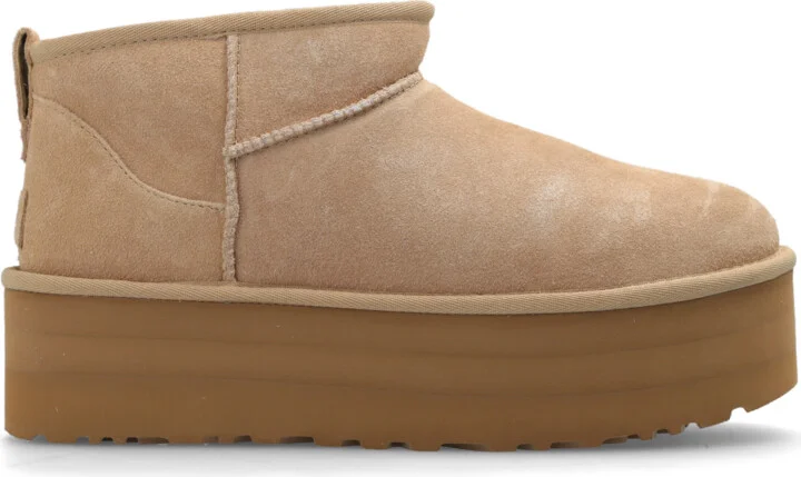 ‘Classic Ultra Mini Platform’ Snow Boots, , - Beige