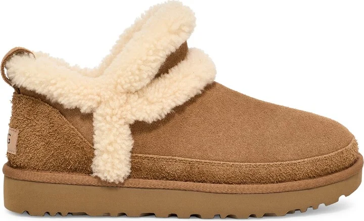 Classic Ultra Mini Spillseam Genuine Shearling Bootie - Image 3