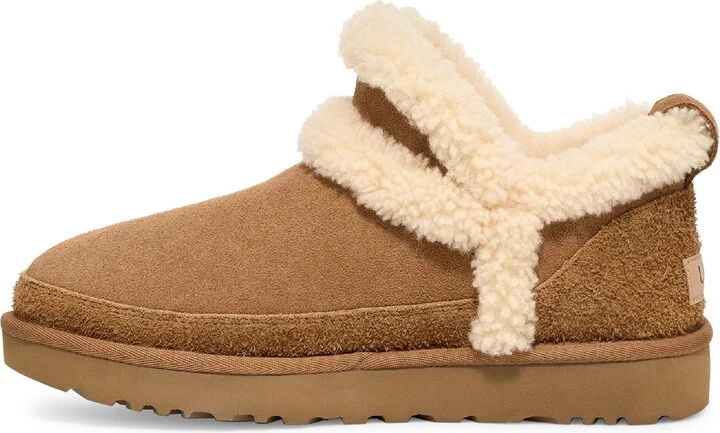 Classic Ultra Mini Spillseam Genuine Shearling Bootie - Image 6