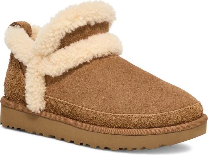 Classic Ultra Mini Spillseam Genuine Shearling Bootie