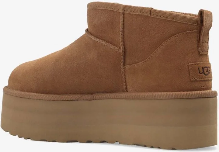 Classic Ultra Mini Suede Platform Boots - Image 2
