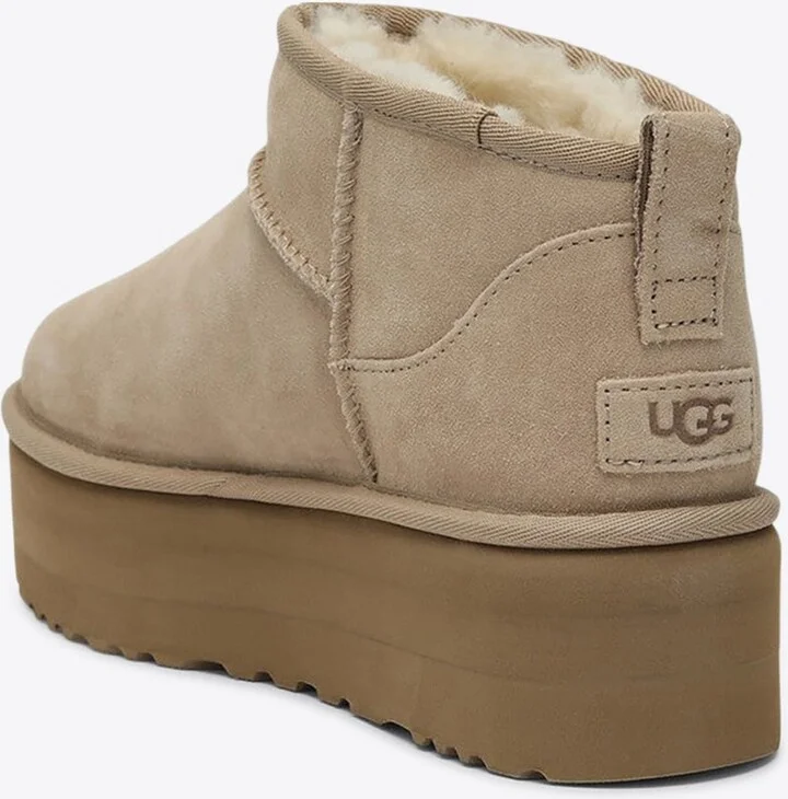 Classic Ultra Mini Suede Platform Boots - Image 2