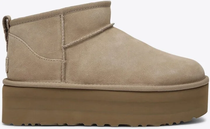 Classic Ultra Mini Suede Platform Boots