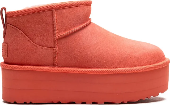 Classic Ultra Mini "Vibrant Coral" boots