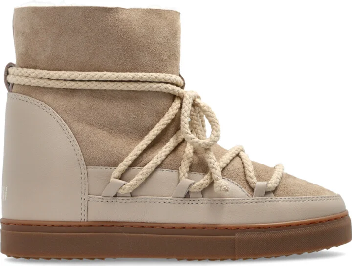 "Classic Wedge" Snow Boots, , - Beige