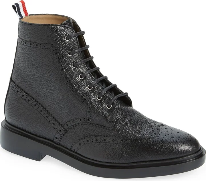 Classic Wingtip Lace-Up Boot