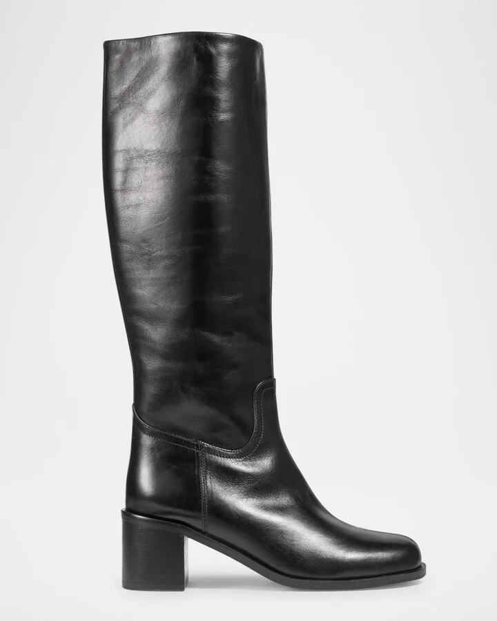 Claude Leather Knee Boots