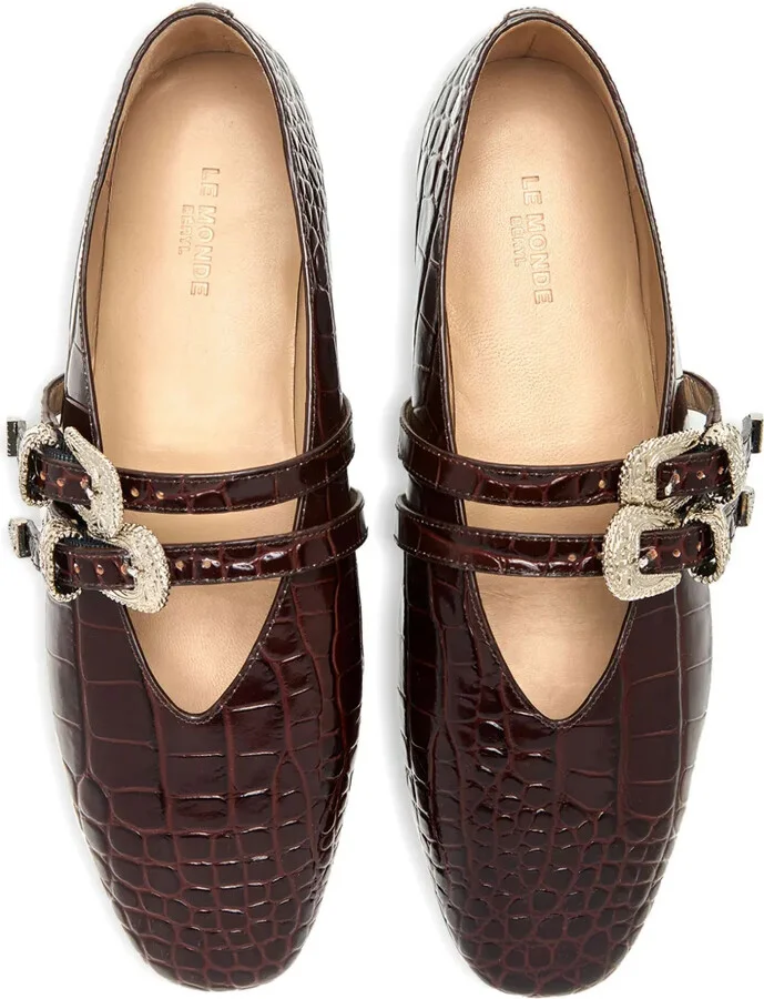 Claudia leather ballet flats - Image 3