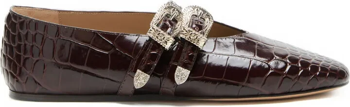Claudia leather ballet flats