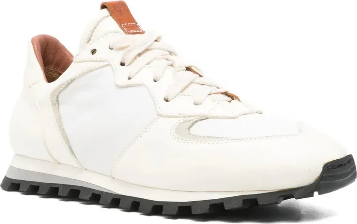 Claudia leather panelled sneakers - Image 2