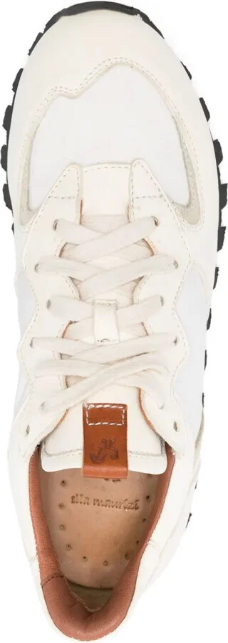 Claudia leather panelled sneakers - Image 4