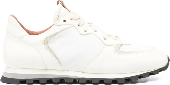 Claudia leather panelled sneakers