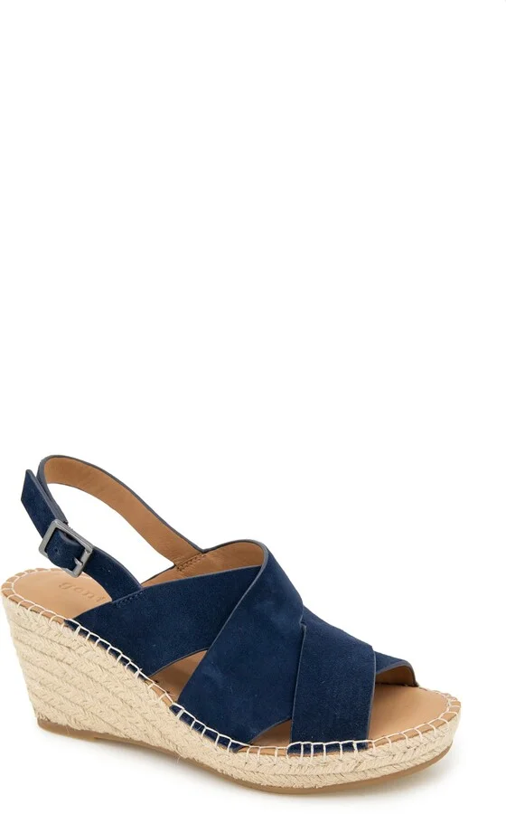 Claudia Slingback Espadrille Wedge Pump