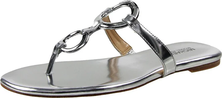 CLAUDIA Womens O-Ring Leather Thong Sandals