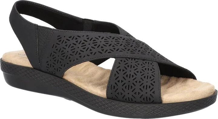 Claudia Womens Slip On Open Toe Slingback Sandals
