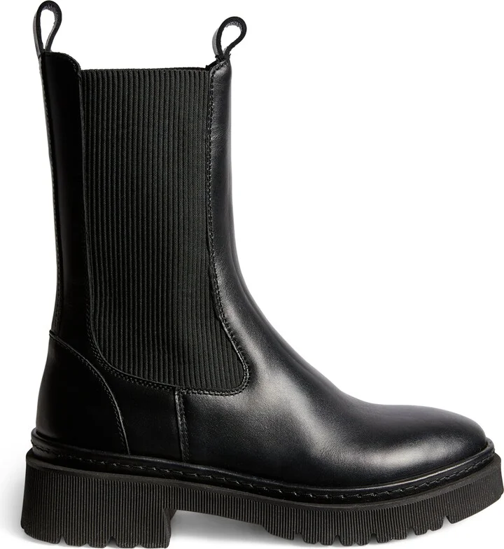 Claudie Pierlot Leather Chelsea Boots