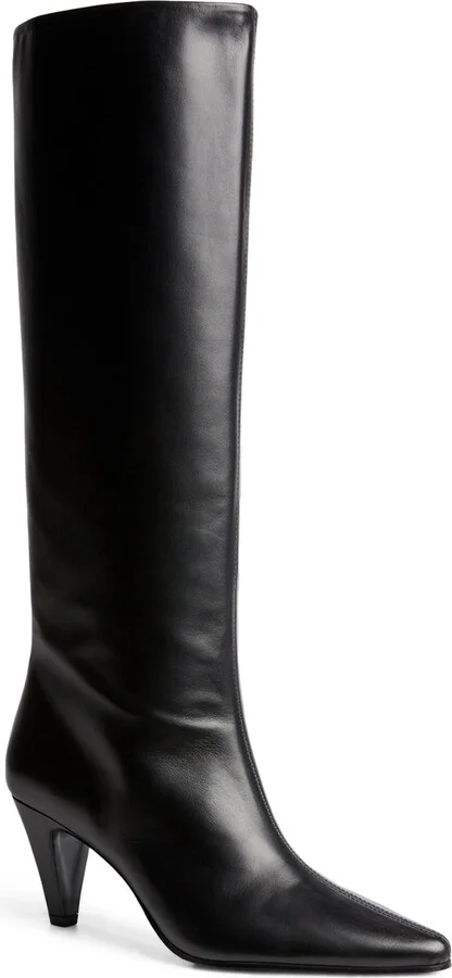 Claudie Pierlot Leather Heeled Boots 75 - Image 3