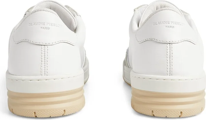 Claudie Pierlot Leather Low-Top Sneakers - Image 3
