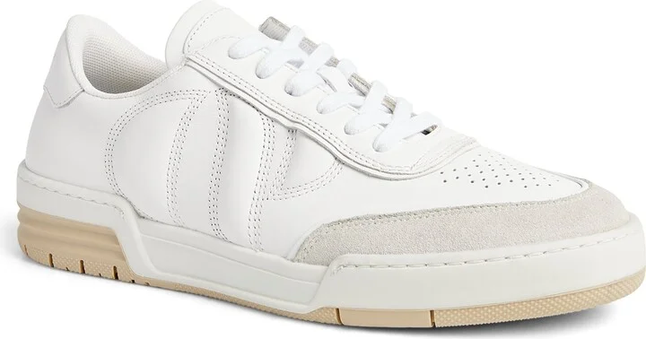 Claudie Pierlot Leather Low-Top Sneakers - Image 4