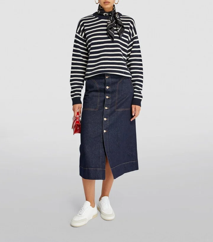 Claudie Pierlot Leather Low-Top Sneakers - Image 5