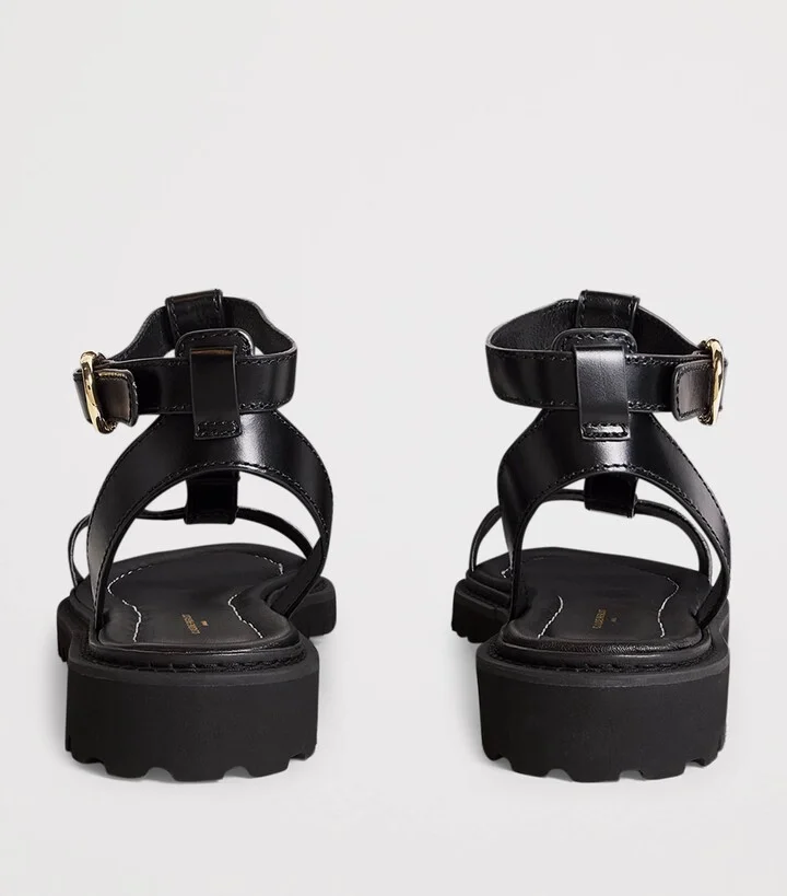 Claudie Pierlot Leather Sandals - Image 4