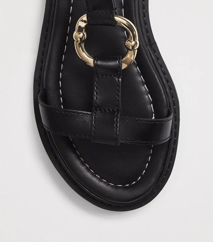 Claudie Pierlot Leather Sandals - Image 5