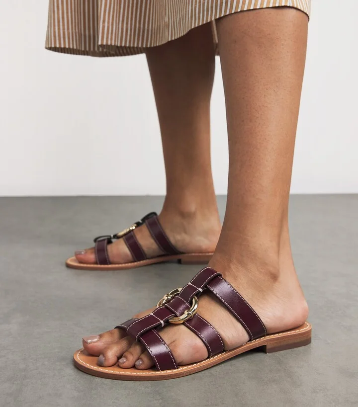 Claudie Pierlot Leather Sandals - Image 2