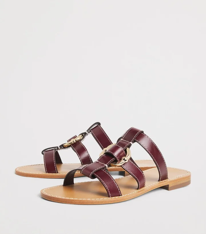 Claudie Pierlot Leather Sandals - Image 3