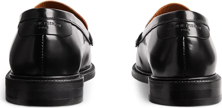 Claudie Pierlot Leather Two-Tone Loafers - Image 3