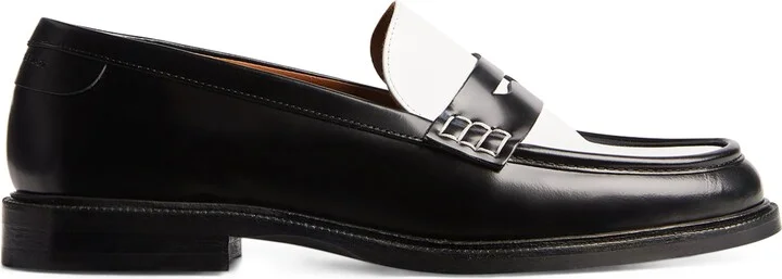 Claudie Pierlot Leather Two-Tone Loafers