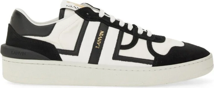 Clay" Calf Leather Accents Sneakers