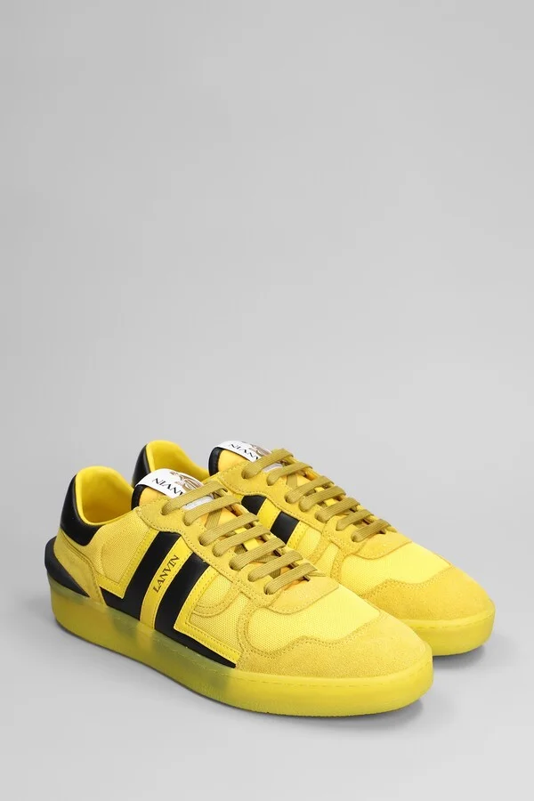 Clay Sneakers In Yellow Suede And Fabric - Image 2