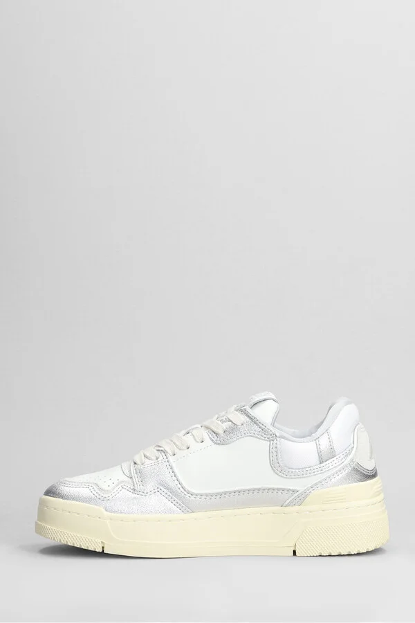 Clc Low Sneakers In White Leather - Image 3