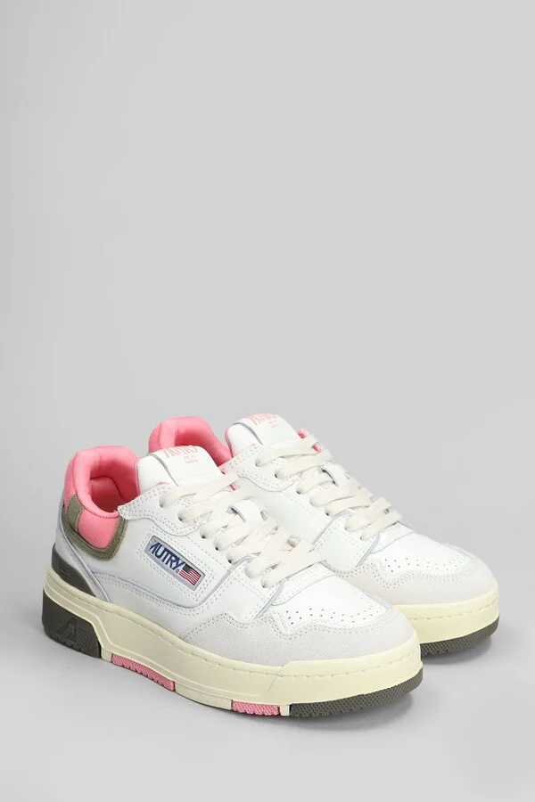Clc Low Sneakers In White Leather And Fabric - Image 2