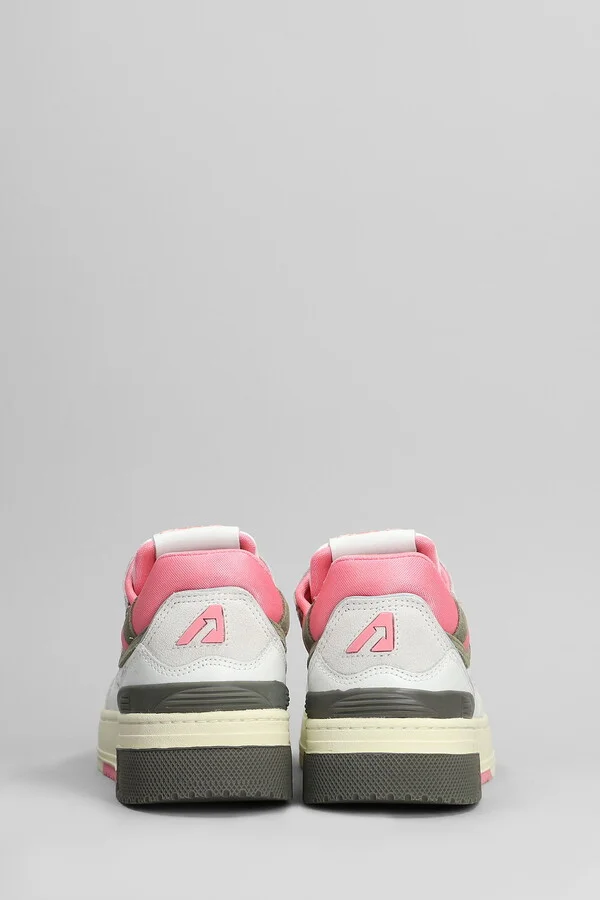 Clc Low Sneakers In White Leather And Fabric - Image 4