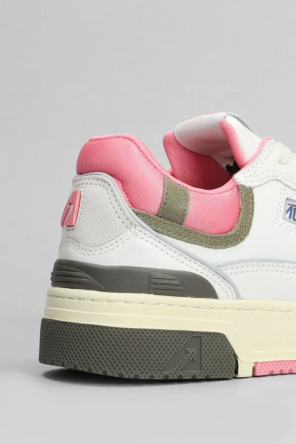 Clc Low Sneakers In White Leather And Fabric - Image 5