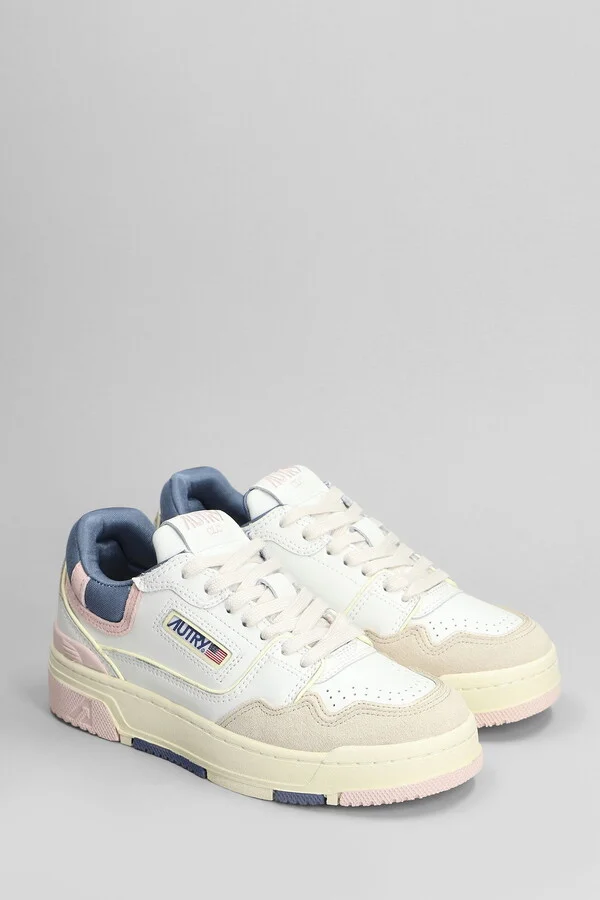 Clc Low Sneakers In White Suede And Leather - Image 2