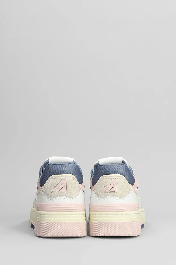 Clc Low Sneakers In White Suede And Leather - Image 4
