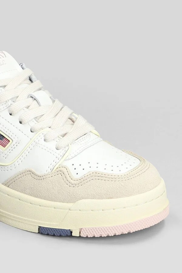 Clc Low Sneakers In White Suede And Leather - Image 5
