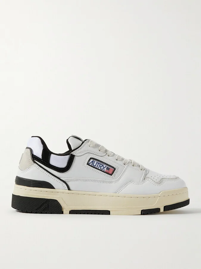 CLC Suede and Mesh-Trimmed Leather Sneakers