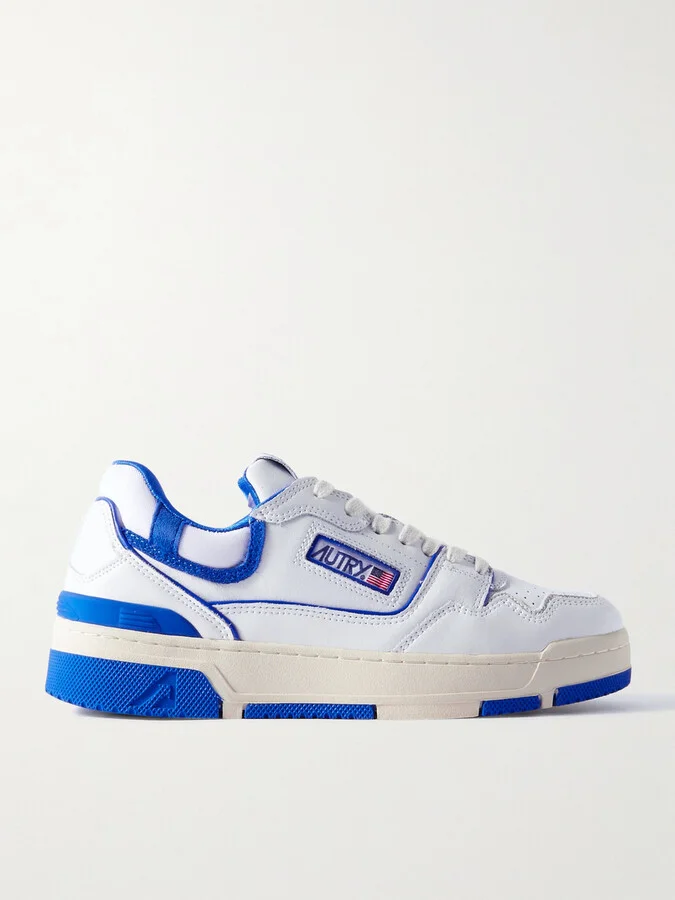 CLC Suede and Rubber-Trimmed Leather Sneakers