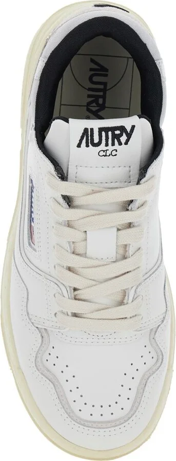 'Clc' White Low Top Sneakers With Logo Patch In Leather Woman - Image 3