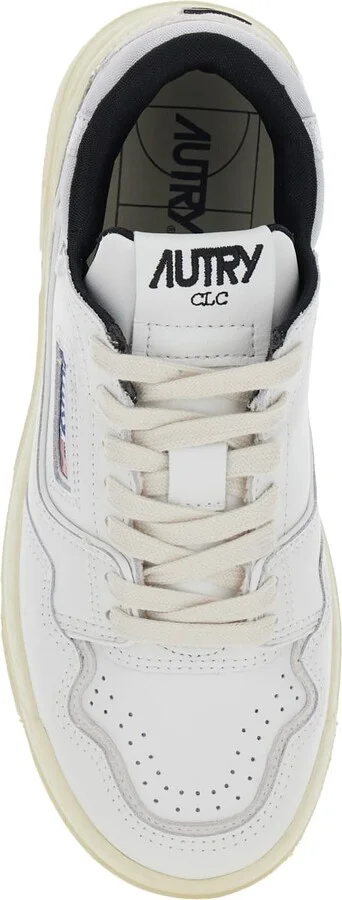 'clc' White Low Top Sneakers With Logo Patch In Leather Woman - Image 3