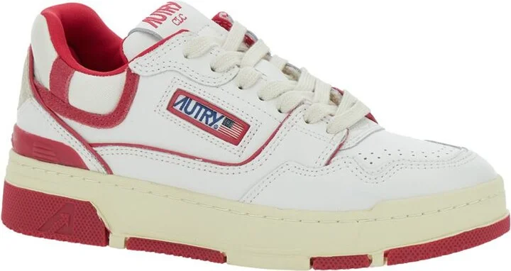 'Clc' White Sneakers With Logo Patch On The Tongue And Logo Print On The Heel In Leather Blend Woman - Image 2